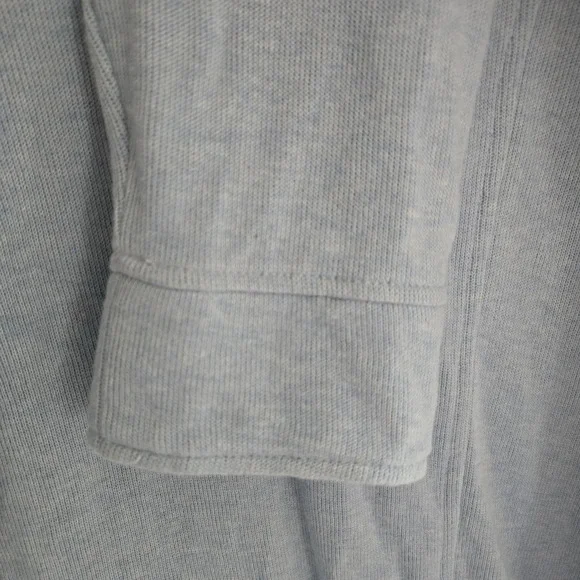 Orvis Womens Signature Floral Trim Quarter Zip Sweatshirt Blue, Size Med, Ribbed - Picture 10 of 13